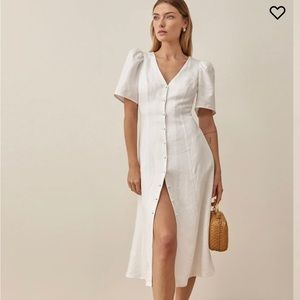 NWT Reformation Newbury Linen Dress